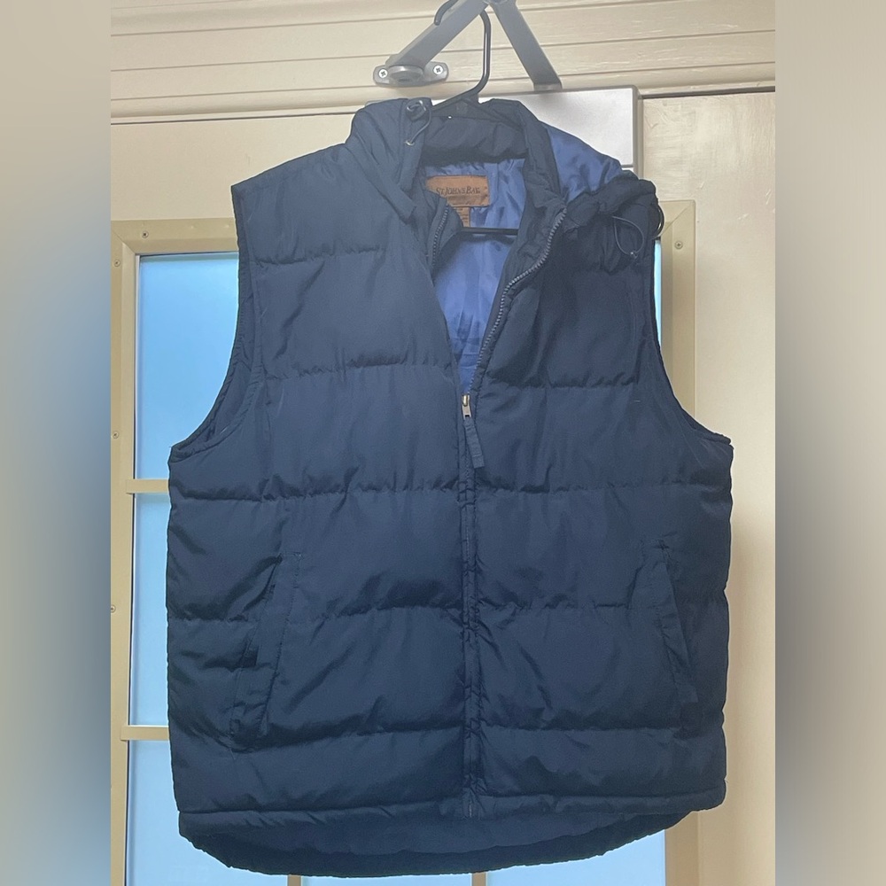 Navy Blue St John’s Bay Hooded Puffer Vest. Willing to Negotiate